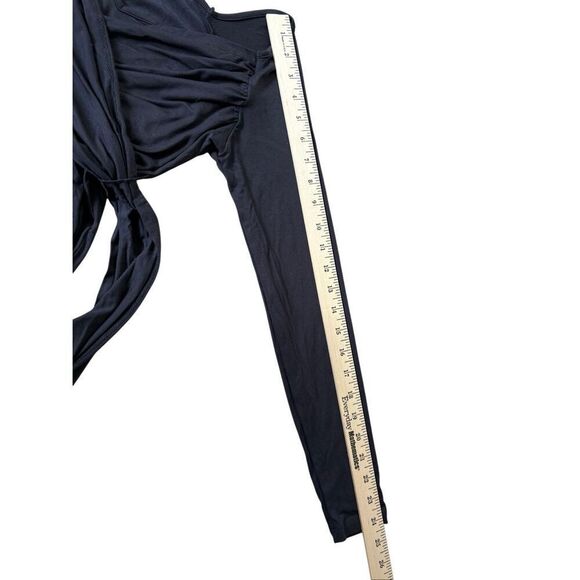 NEW Anthropologie The Daily Practice Robi Wrap Jumpsuit size S Black Athleisure - Picture 8 of 11